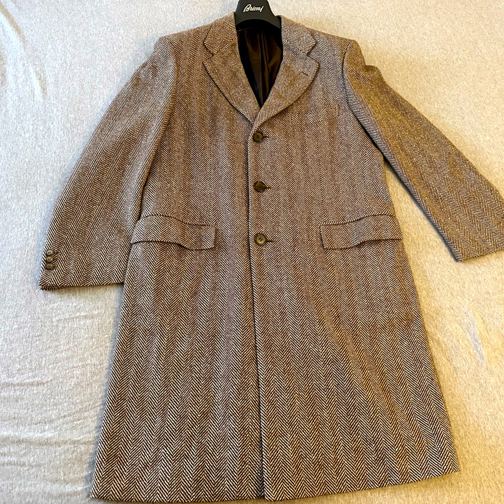 Brioni 100% VICUNA Gray  coat overcoat VOLGA
